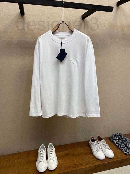 men's t-shirts designer new triangle label series women long sleeve t-shirts with single wear bottom, classic versatile, high setting, White;black
men's t-shirts designer new triangle label series women long sleeve t-shirts with single wear bottom, classic versatile, high setting, White;black