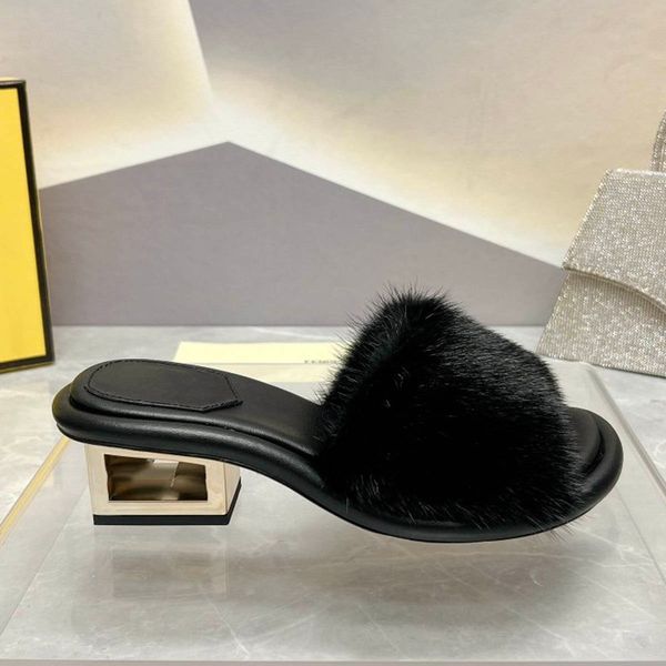 mules slippers mink slides sandals slippers heeled chunky block heels open-toe shoes women's luxury designer leather outsole evening sh, Black
mules slippers mink slides sandals slippers heeled chunky block heels open-toe shoes women's luxury designer leather outsole evening sh, Black