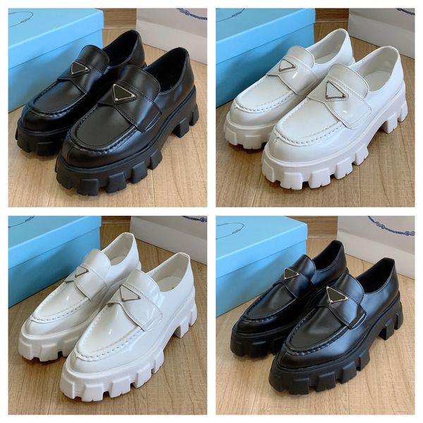 designer chunky heel shoe classic matte round toed monolith loafers luxury women casual triangle logo black leather shoes size 35-40
designer chunky heel shoe classic matte round toed monolith loafers luxury women casual triangle logo black leather shoes size 35-40
