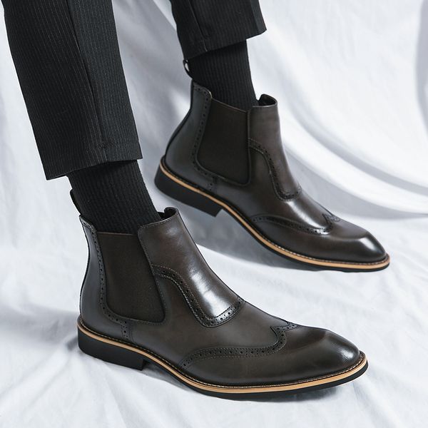 black chelsea boots for men pu leather ankle short boots square toe slip-on business mens shoes handmade ing
black chelsea boots for men pu leather ankle short boots square toe slip-on business mens shoes handmade ing