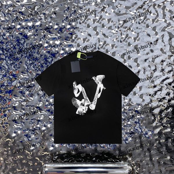 xinxinbuy men designer tee t shirt 23ss paris flight bird print 1854 short sleeve cotton women black white blue gray s-xl, Black;brown
xinxinbuy men designer tee t shirt 23ss paris flight bird print 1854 short sleeve cotton women black white blue gray s-xl, Black;brown