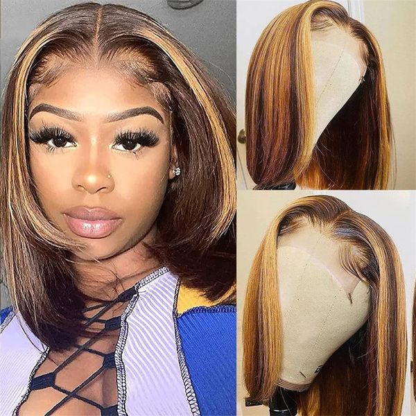 brazilian human hair bob wig highlight 4/27 straight lace front wigs middle part 150% density 8-16 inch, Black;brown
brazilian human hair bob wig highlight 4/27 straight lace front wigs middle part 150% density 8-16 inch, Black;brown