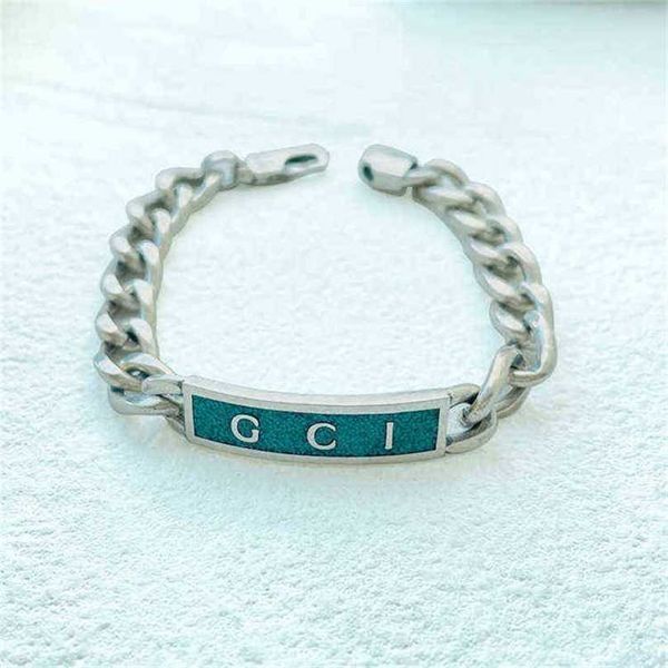 bracelet silver antique green enamel bracelet version exquisite bracelet for male and female lovers ins factory direct sales 50% off, Black
bracelet silver antique green enamel bracelet version exquisite bracelet for male and female lovers ins factory direct sales 50% off, Black