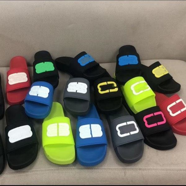 men's women's rubber slippers women logo shoes summer beach outdoor cool bb slipper fashion wide designers slides lady household s, Black
men's women's rubber slippers women logo shoes summer beach outdoor cool bb slipper fashion wide designers slides lady household s, Black