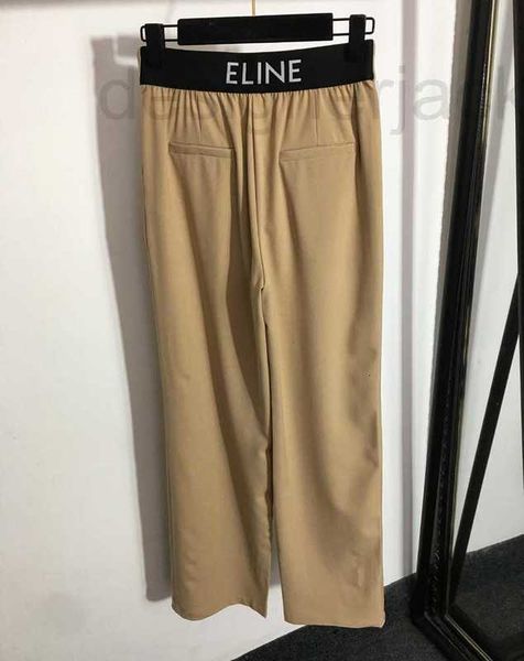 women's plus size pants designer letters webbing womens stitched elastic waist high rise suit trousers casual fashion straight jrjd, Black
women's plus size pants designer letters webbing womens stitched elastic waist high rise suit trousers casual fashion straight jrjd, Black