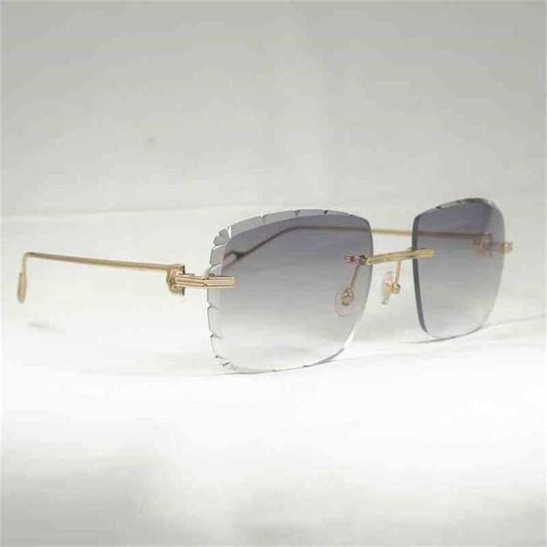 2023 designer glasses vintage diamond cut sunglasses men new oversized gafas retro metal shades women goggles for outdoor rimless glasses, White;black
2023 designer glasses vintage diamond cut sunglasses men new oversized gafas retro metal shades women goggles for outdoor rimless glasses, White;black