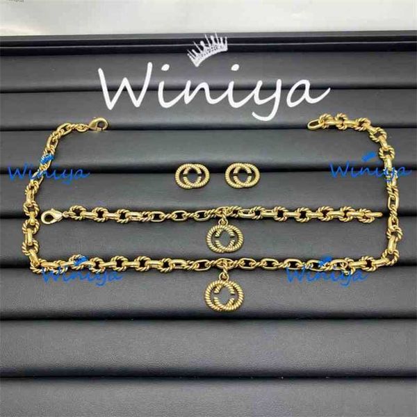 design necklace set necklace ancient family new letter fried dough twist sweater chain bracelet earrings womanly personality jewelry factory, Black
design necklace set necklace ancient family new letter fried dough twist sweater chain bracelet earrings womanly personality jewelry factory, Black