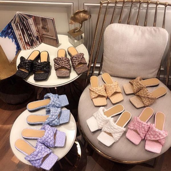 casual shoes luxury designer women sandals leather sandal summer ladies fashion flat woven slipper woman shoes with box size 35-41, Black
casual shoes luxury designer women sandals leather sandal summer ladies fashion flat woven slipper woman shoes with box size 35-41, Black
