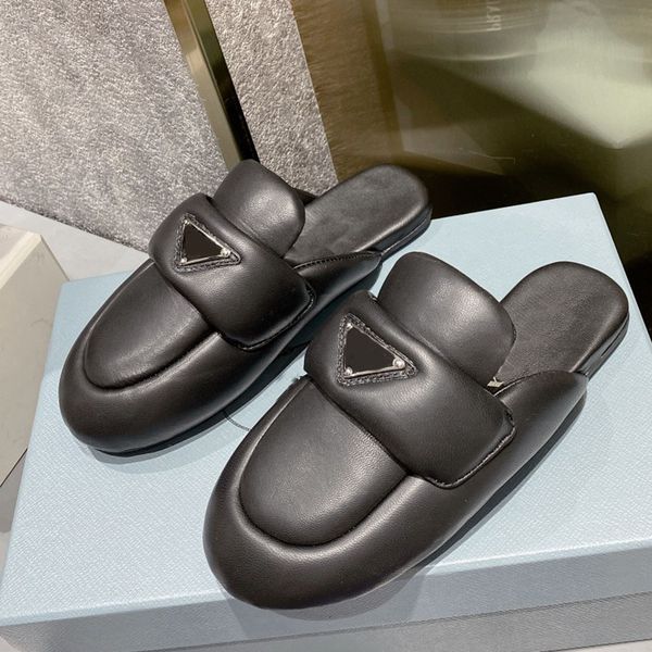 mule padded slippers flattie slides flats sandals heeled flat heels open-toe shoes women's luxury designers leather outsole comfort cas, Black
mule padded slippers flattie slides flats sandals heeled flat heels open-toe shoes women's luxury designers leather outsole comfort cas, Black