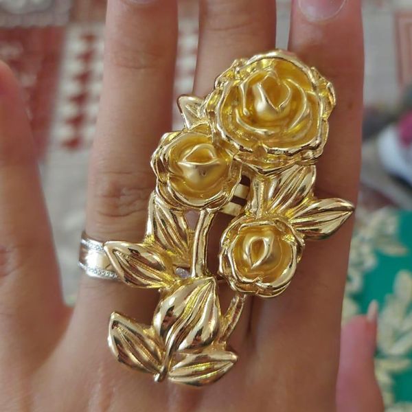 other jewelry sets luxury 18k gold plated silver party women rings adjustable rose flower exquisite wedding in ring 230407
other jewelry sets luxury 18k gold plated silver party women rings adjustable rose flower exquisite wedding in ring 230407