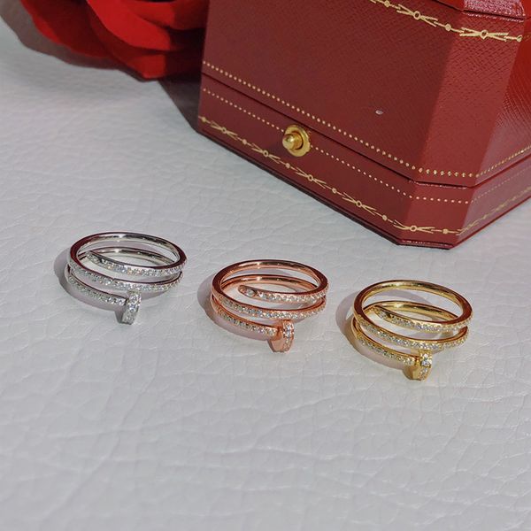 band rings luxury designer ring three colors rings personalized 18k shape fashionable and versatile temperament ring high-end luxury fashion, Silver
band rings luxury designer ring three colors rings personalized 18k shape fashionable and versatile temperament ring high-end luxury fashion, Silver