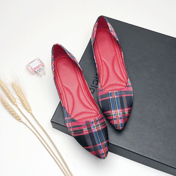 sandal flats pointed toe size 33 34 42 43 red check grid flat heel shoes shallow mouth slip on loafers summer 230407, Black
sandal flats pointed toe size 33 34 42 43 red check grid flat heel shoes shallow mouth slip on loafers summer 230407, Black