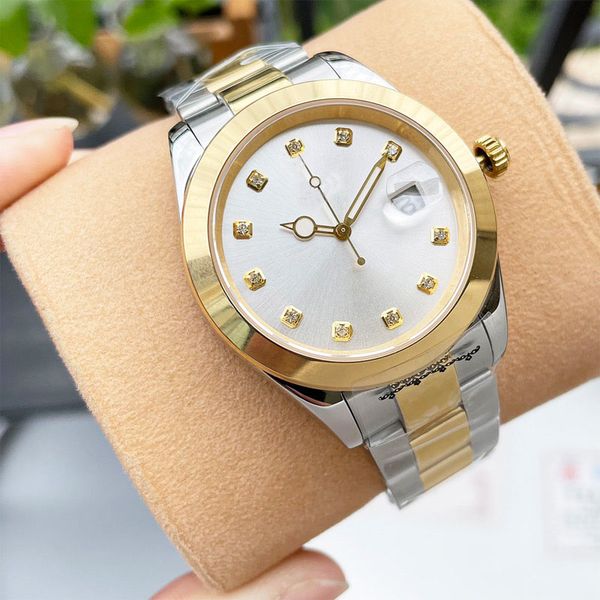 watch mens watch automatic mechanical watches business wristwatch stainless steel waterproof desinger montre de luxe 40mm calendar, Slivery;brown
watch mens watch automatic mechanical watches business wristwatch stainless steel waterproof desinger montre de luxe 40mm calendar, Slivery;brown