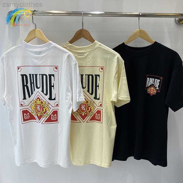 men's t-shirts rhude t shirts men women oversized casual fashion black white apricot short sleeve red card print summer simple tee, White;black
men's t-shirts rhude t shirts men women oversized casual fashion black white apricot short sleeve red card print summer simple tee, White;black