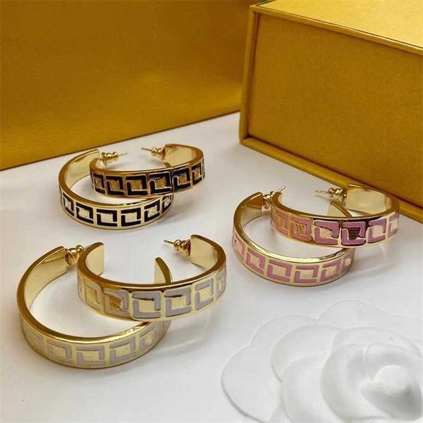 fashion designer jewelry earrings classic double letter earrings simple luxury all-match classic trend women's favorite, Golden
fashion designer jewelry earrings classic double letter earrings simple luxury all-match classic trend women's favorite, Golden