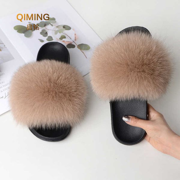 slipper women summer furry flat non-slip solid real fox slides fluffy ladies shoes woman home y2304, Black;grey
slipper women summer furry flat non-slip solid real fox slides fluffy ladies shoes woman home y2304, Black;grey