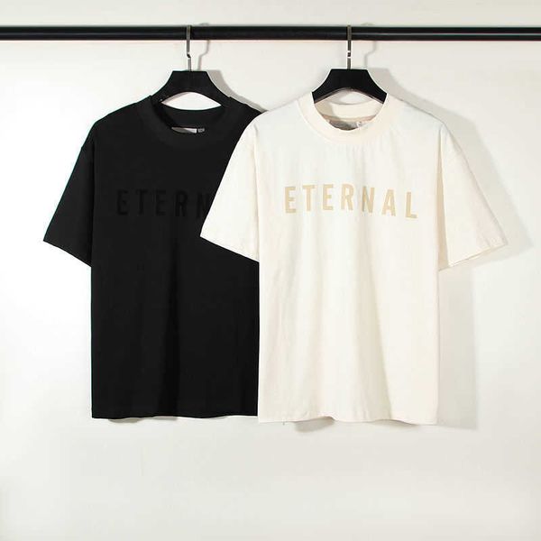 american high street fog season 8 main line eternal collection loose flocking print short sleeve t-shirt, Black;brown
american high street fog season 8 main line eternal collection loose flocking print short sleeve t-shirt, Black;brown