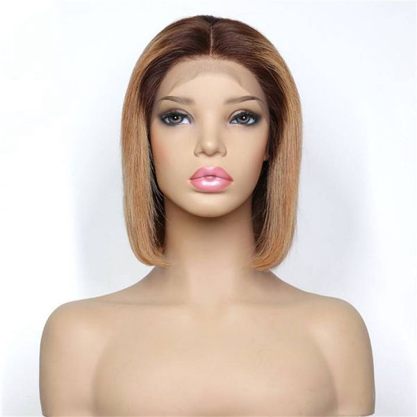 13x4 lace front human hair wig t4/27 ombre brazilian straight bob wigs for women pre plucked natural hairline, Black;brown
13x4 lace front human hair wig t4/27 ombre brazilian straight bob wigs for women pre plucked natural hairline, Black;brown