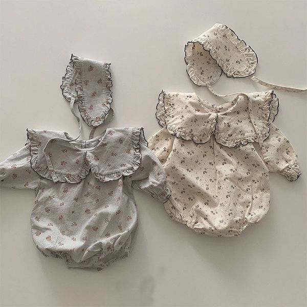 rompers spring vintage floral bodysuit baby girls sweet peter pan collar cute cotton jumpsuit infant outfits with hair bands 230407, Blue
rompers spring vintage floral bodysuit baby girls sweet peter pan collar cute cotton jumpsuit infant outfits with hair bands 230407, Blue