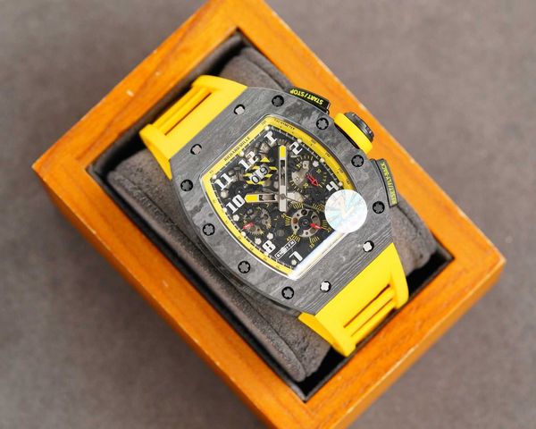 luxury milles personality richards rm011 watch automatic mechanical carbon fiber miller multifunctional timing rubber band for men ayw, Slivery;black
luxury milles personality richards rm011 watch automatic mechanical carbon fiber miller multifunctional timing rubber band for men ayw, Slivery;black