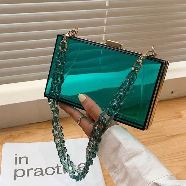 shoulder bags acrylic transparent box tote long chain new high-quality pvc women's designer square 230404
shoulder bags acrylic transparent box tote long chain new high-quality pvc women's designer square 230404