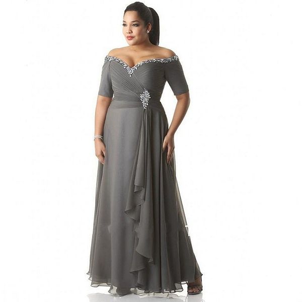 crystals beaded chiffon mother of the bride dresses short sleeves floor length 2023 off the shoulder gray wedding guest groom mothers prom f, Black;red
crystals beaded chiffon mother of the bride dresses short sleeves floor length 2023 off the shoulder gray wedding guest groom mothers prom f, Black;red