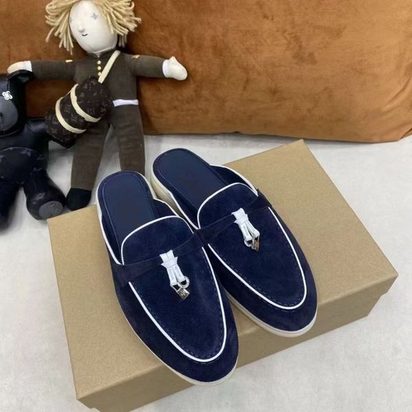 lp piana men shoes charms embellished walk suede half tow loafers couple genuine leather casual slip on flats for women sports dress shoe 35, Black
lp piana men shoes charms embellished walk suede half tow loafers couple genuine leather casual slip on flats for women sports dress shoe 35, Black