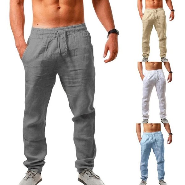 men's pants men's solid linen pants men's breathable trousers waist loose pants men's casual jogger fitness street suit, Black
men's pants men's solid linen pants men's breathable trousers waist loose pants men's casual jogger fitness street suit, Black
