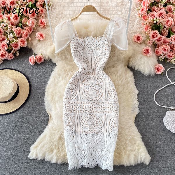 casual dresses employee square neck puff sleeves women's dress mild lace vestidos women's high thin waist solid hollow ceremony ro, Black;gray
casual dresses employee square neck puff sleeves women's dress mild lace vestidos women's high thin waist solid hollow ceremony ro, Black;gray