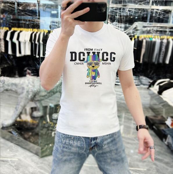 men's t-shirts mens womens designers t shirts loose tees fashion man casual shirt luxurys clothing shorts sleeve, White;black
men's t-shirts mens womens designers t shirts loose tees fashion man casual shirt luxurys clothing shorts sleeve, White;black