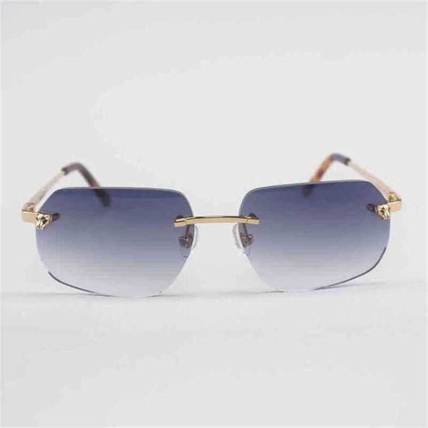 2023 designer glasses new vintage leopard style sunglasses men rimless metal frame gafas women for outdoor accessories oculos oval shades, White;black
2023 designer glasses new vintage leopard style sunglasses men rimless metal frame gafas women for outdoor accessories oculos oval shades, White;black