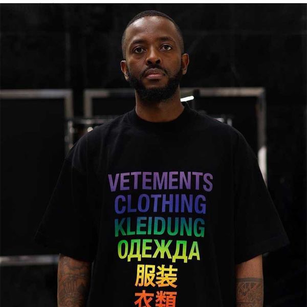men's t-shirts vetements 2023ss new spring and summer color printed cotton turtleneck oversized t-shirt for men and women, White;black
men's t-shirts vetements 2023ss new spring and summer color printed cotton turtleneck oversized t-shirt for men and women, White;black