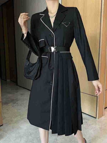 casual dresses designer 23 spring and summer new temperament commuting slim suit 100 pleats medium length dress lstr pq0z, Black;gray
casual dresses designer 23 spring and summer new temperament commuting slim suit 100 pleats medium length dress lstr pq0z, Black;gray