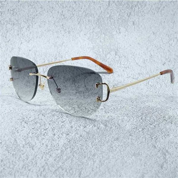 2023 designer glasses model wire mens shades vintage rimless sun glass women fashion eyewear decoration sunglasses, White;black
2023 designer glasses model wire mens shades vintage rimless sun glass women fashion eyewear decoration sunglasses, White;black