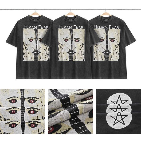 saint michael's five point star white ghost old print high street trendy brand loose washed round neck short sleeve t-shirt trendy, White;black
saint michael's five point star white ghost old print high street trendy brand loose washed round neck short sleeve t-shirt trendy, White;black