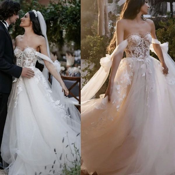 boho hippie wedding dress 2023 beach a-line bridal gowns backless off shoulder, White
boho hippie wedding dress 2023 beach a-line bridal gowns backless off shoulder, White