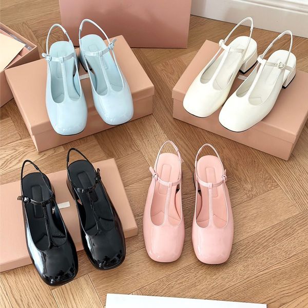 miu shoes miui miu shoes designer ballet retro cow patent leather stitching package head mary jane shoes macaroon t strap thick heel sandals
miu shoes miui miu shoes designer ballet retro cow patent leather stitching package head mary jane shoes macaroon t strap thick heel sandals