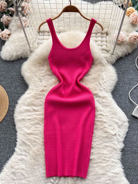 casual dresses singreiny sleeveless knit dres summer elastic waist ins fashion 2023 y2k soft slim ladies chic caual korean 230407, Black;gray
casual dresses singreiny sleeveless knit dres summer elastic waist ins fashion 2023 y2k soft slim ladies chic caual korean 230407, Black;gray