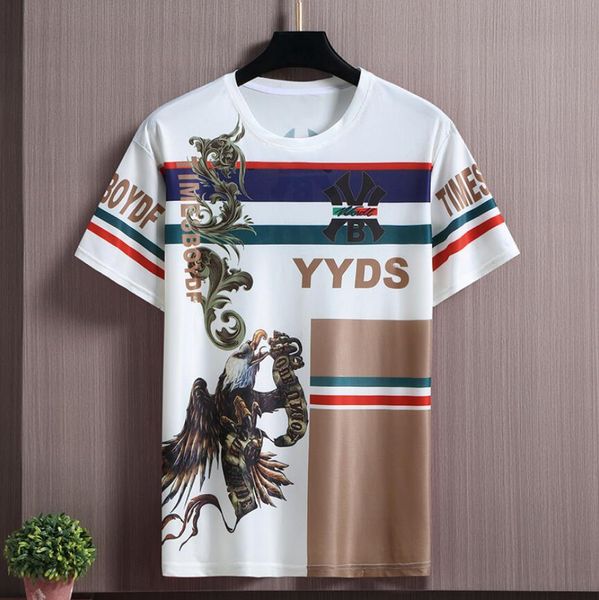 men's t-shirts designer large short sleeve t-shirt men's fashion brand summer casual korean fashion print loose ice silk round nec, White;black
men's t-shirts designer large short sleeve t-shirt men's fashion brand summer casual korean fashion print loose ice silk round nec, White;black