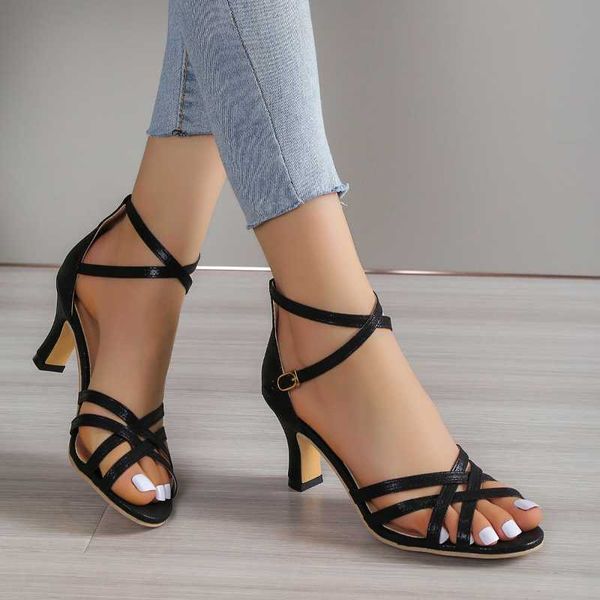 sandals 2023 new sandals women's ankle strap gladiator sandals women high heels cross straps gold sandalias mujer summer shoes woman y2, Black
sandals 2023 new sandals women's ankle strap gladiator sandals women high heels cross straps gold sandalias mujer summer shoes woman y2, Black