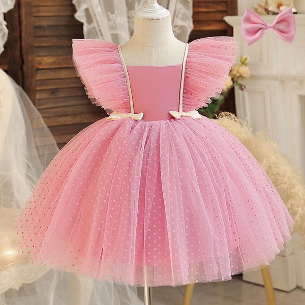 girl's dresses pink elegant girl princess dresses for kids events prom costume birthday wedding party tulle tutu bow girl vestido 1-5t, Red;yellow
girl's dresses pink elegant girl princess dresses for kids events prom costume birthday wedding party tulle tutu bow girl vestido 1-5t, Red;yellow