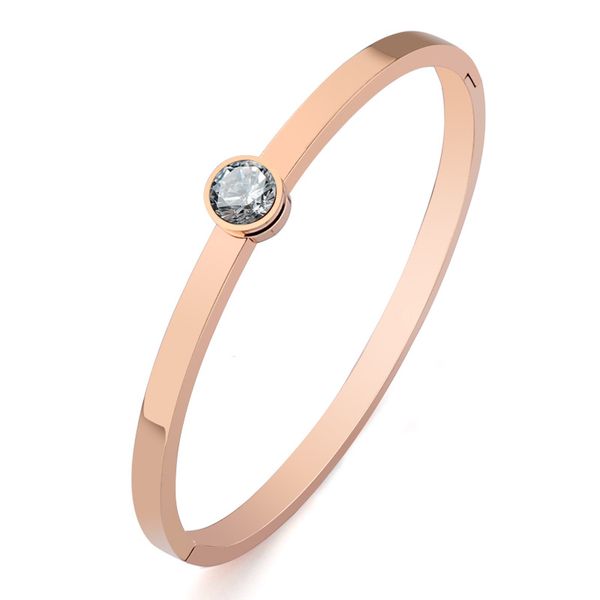 high-end designer bangles fashion titanium steel round zircon women's bracelet stainless steel buckle opening inlaid white zirconium br, Black
high-end designer bangles fashion titanium steel round zircon women's bracelet stainless steel buckle opening inlaid white zirconium br, Black