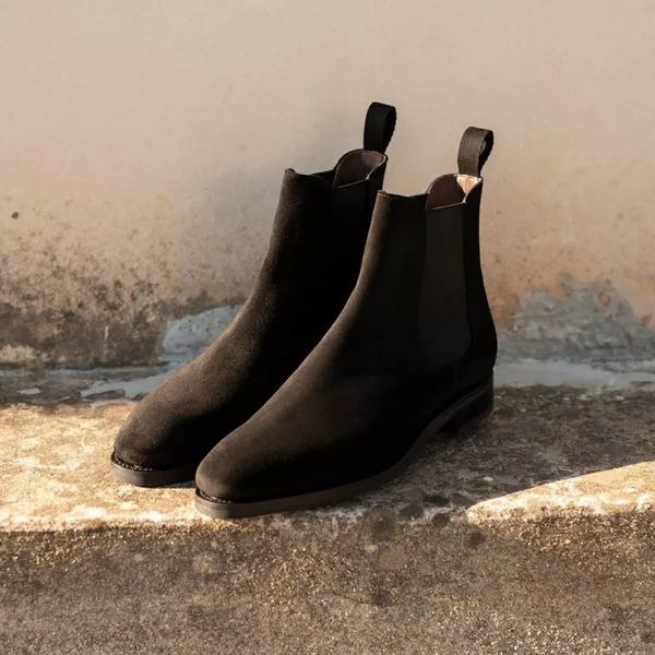 chelsea boots for men black flock business handmade men shoes ankle slip on shoes for men with ing
chelsea boots for men black flock business handmade men shoes ankle slip on shoes for men with ing
