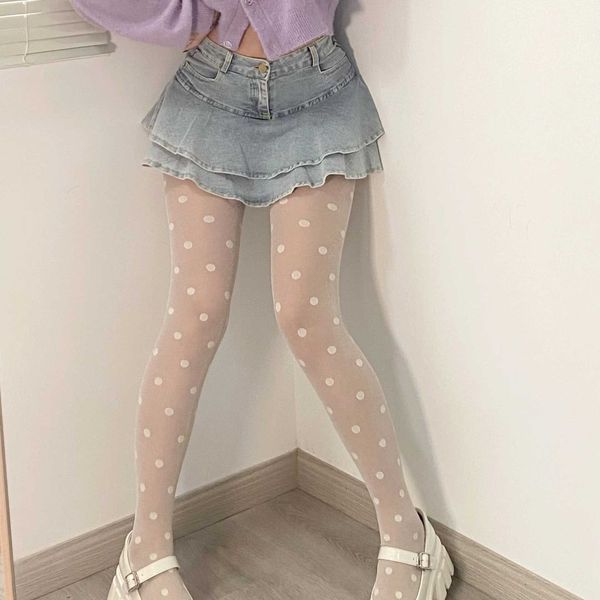 5 pc socks spring new pure desire style blingbling bright silk silver gray white big polka dot stockings bottoming pantyhose z0407, Red;black
5 pc socks spring new pure desire style blingbling bright silk silver gray white big polka dot stockings bottoming pantyhose z0407, Red;black