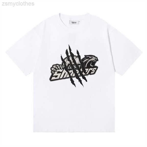 men's t-shirts trapstar shooters claw scratch printed double yarn cotton short sleeved t-shirts for men and women, White;black
men's t-shirts trapstar shooters claw scratch printed double yarn cotton short sleeved t-shirts for men and women, White;black
