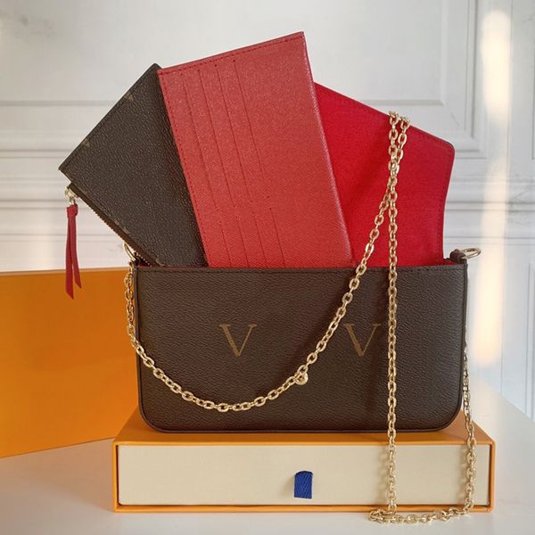 wallets designer bags lady clutch crossbody shoulder bags holders handbags wallets 3 in 1 classic brown ladies flap bag high gold chain, Red;black
wallets designer bags lady clutch crossbody shoulder bags holders handbags wallets 3 in 1 classic brown ladies flap bag high gold chain, Red;black