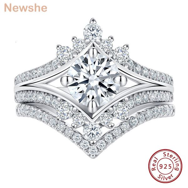 solitaire ring she vintage crown shape engagement set for women 925 sterling silver stacked wedding band aaaaa cz fine jewelry 230407, Golden;silver
solitaire ring she vintage crown shape engagement set for women 925 sterling silver stacked wedding band aaaaa cz fine jewelry 230407, Golden;silver