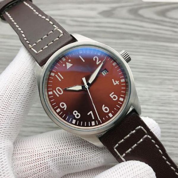 u1 grade aaa luxury new men's watches automatic mechanical stainless steel black leather simple 41mm pilots watch mark xviii outdoor iw, Slivery;golden
u1 grade aaa luxury new men's watches automatic mechanical stainless steel black leather simple 41mm pilots watch mark xviii outdoor iw, Slivery;golden
