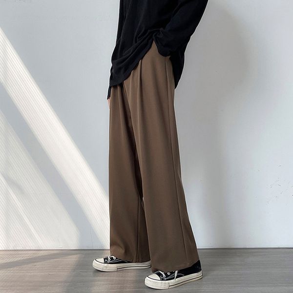 men's pants men's casual wide leg suit pants loose straight trousers spring/summer solid color oversized bottom vintage men's, Black
men's pants men's casual wide leg suit pants loose straight trousers spring/summer solid color oversized bottom vintage men's, Black