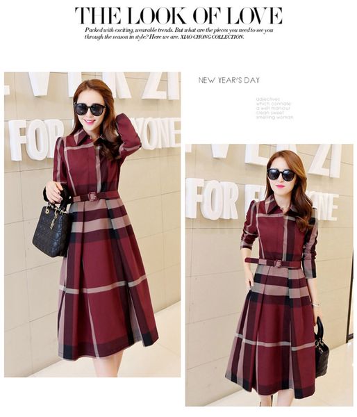 2023 spring and autumn casual dresses new women's plaid dress long-sleeved a-shaped long autumn korean version of the slim dress, Black;gray
2023 spring and autumn casual dresses new women's plaid dress long-sleeved a-shaped long autumn korean version of the slim dress, Black;gray